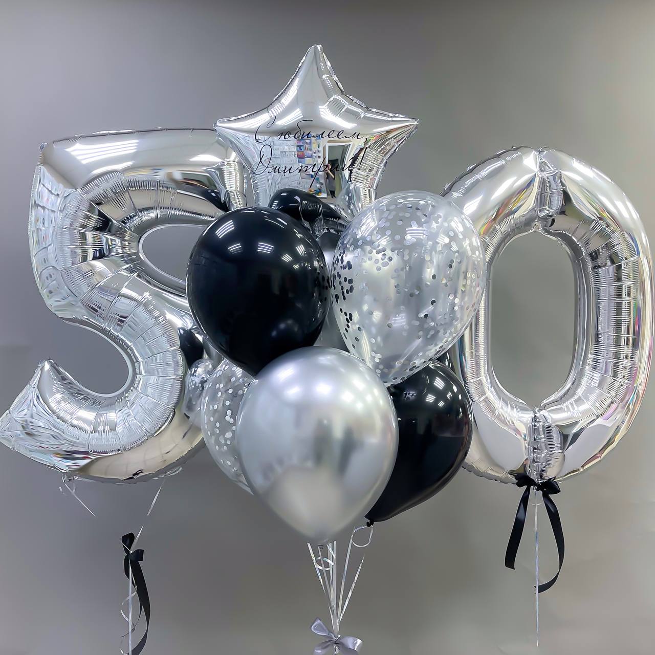 Набор воздушных шаров с цифрами 421