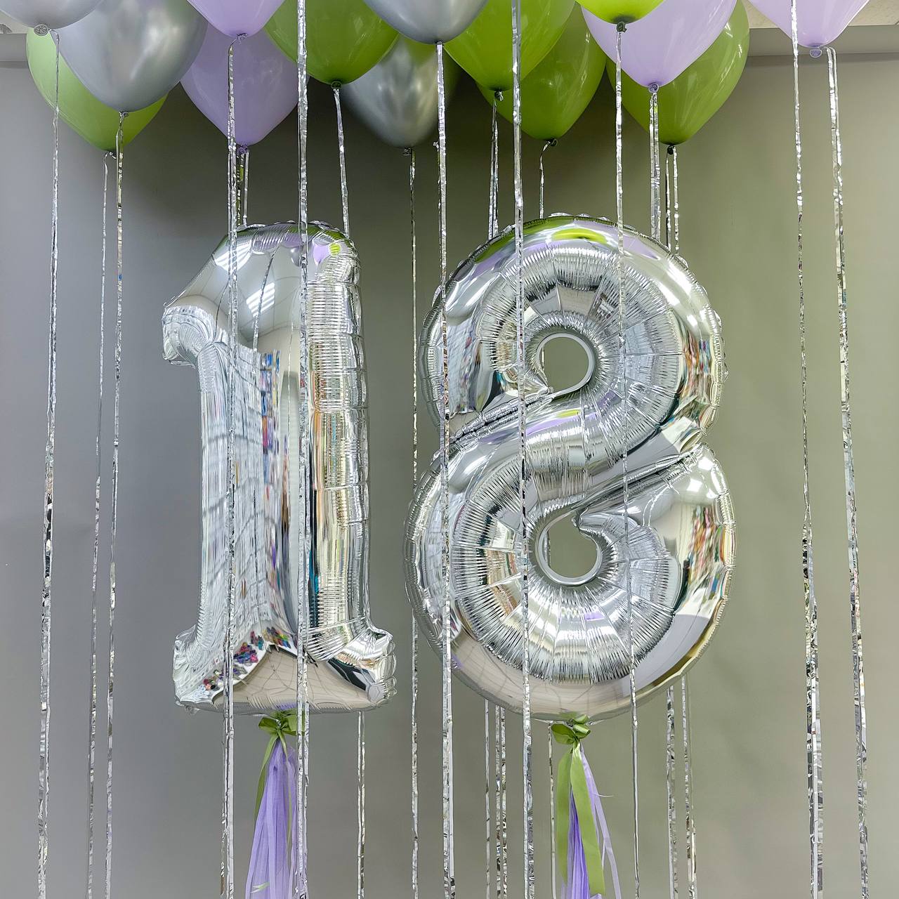 Набор воздушных шаров с цифрами 464