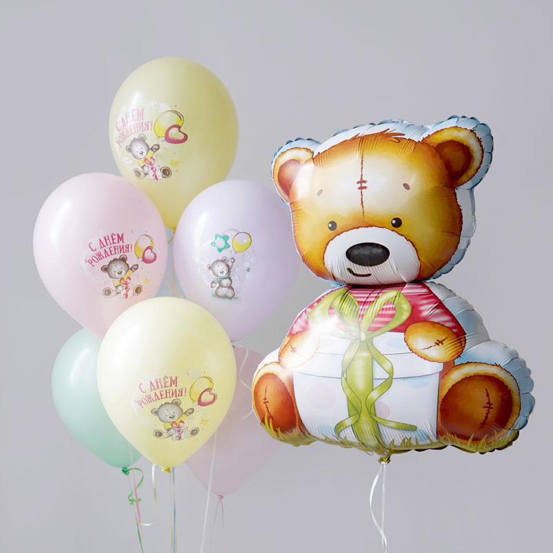 Фольгированная фигура Милый мишка