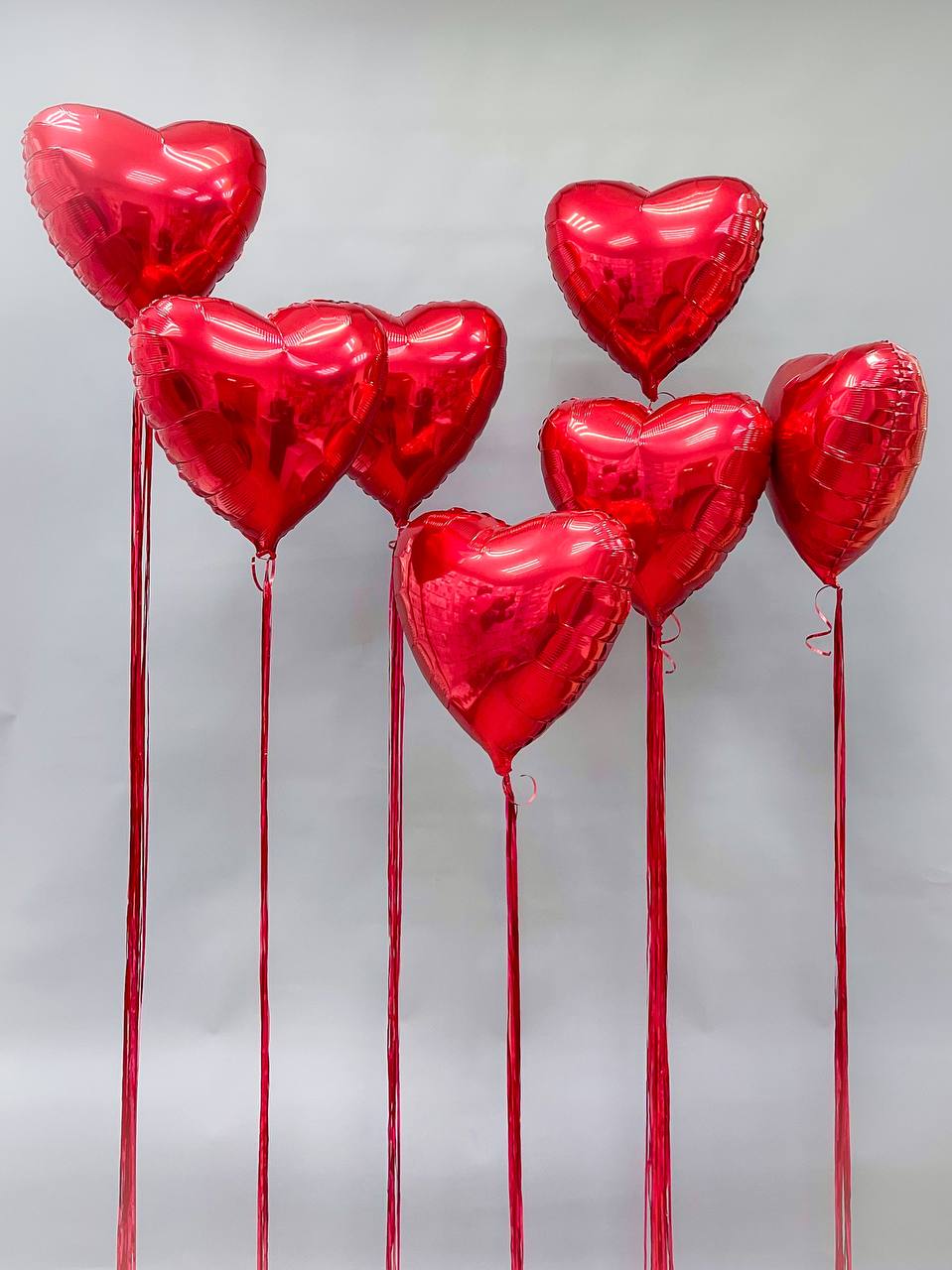 Набор воздушных шаров с большими сердцами 230